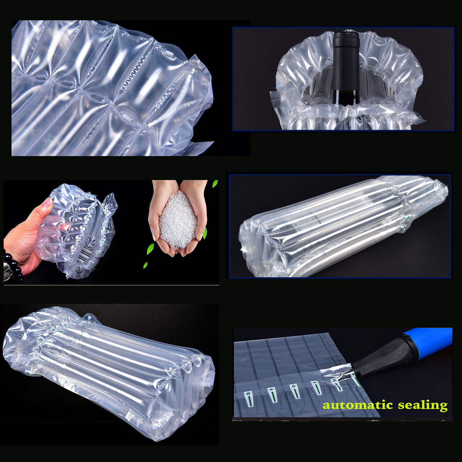 Bơm Hơi Không Đệm Chất Độn PE  - đánh giá và giá Air Bubble Wrap Roll Packaging