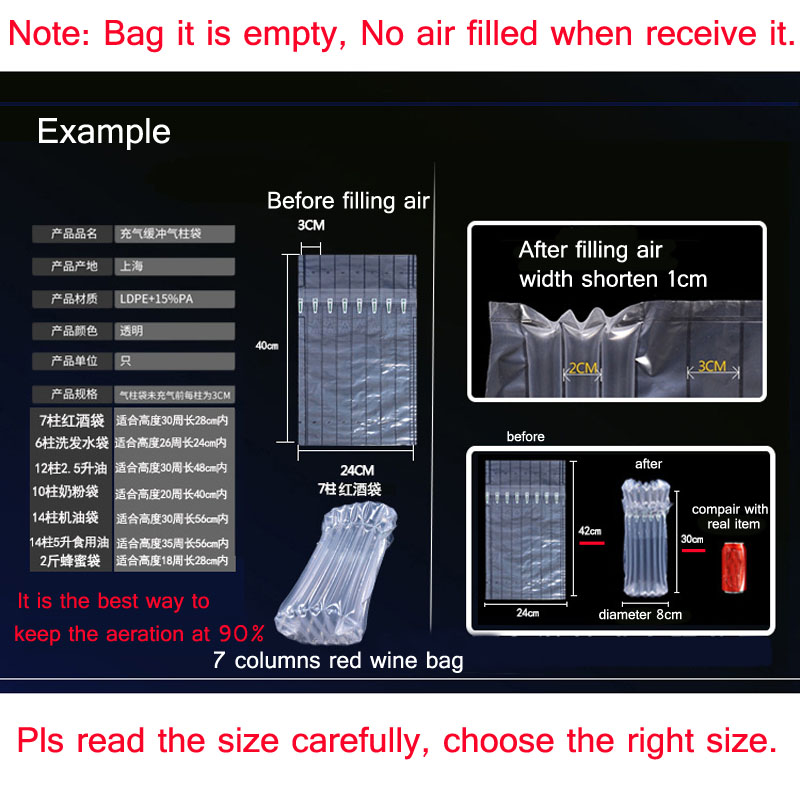 Bơm Hơi Không Đệm Chất Độn PE  - đánh giá và giá Air Bubble Wrap Roll Packaging