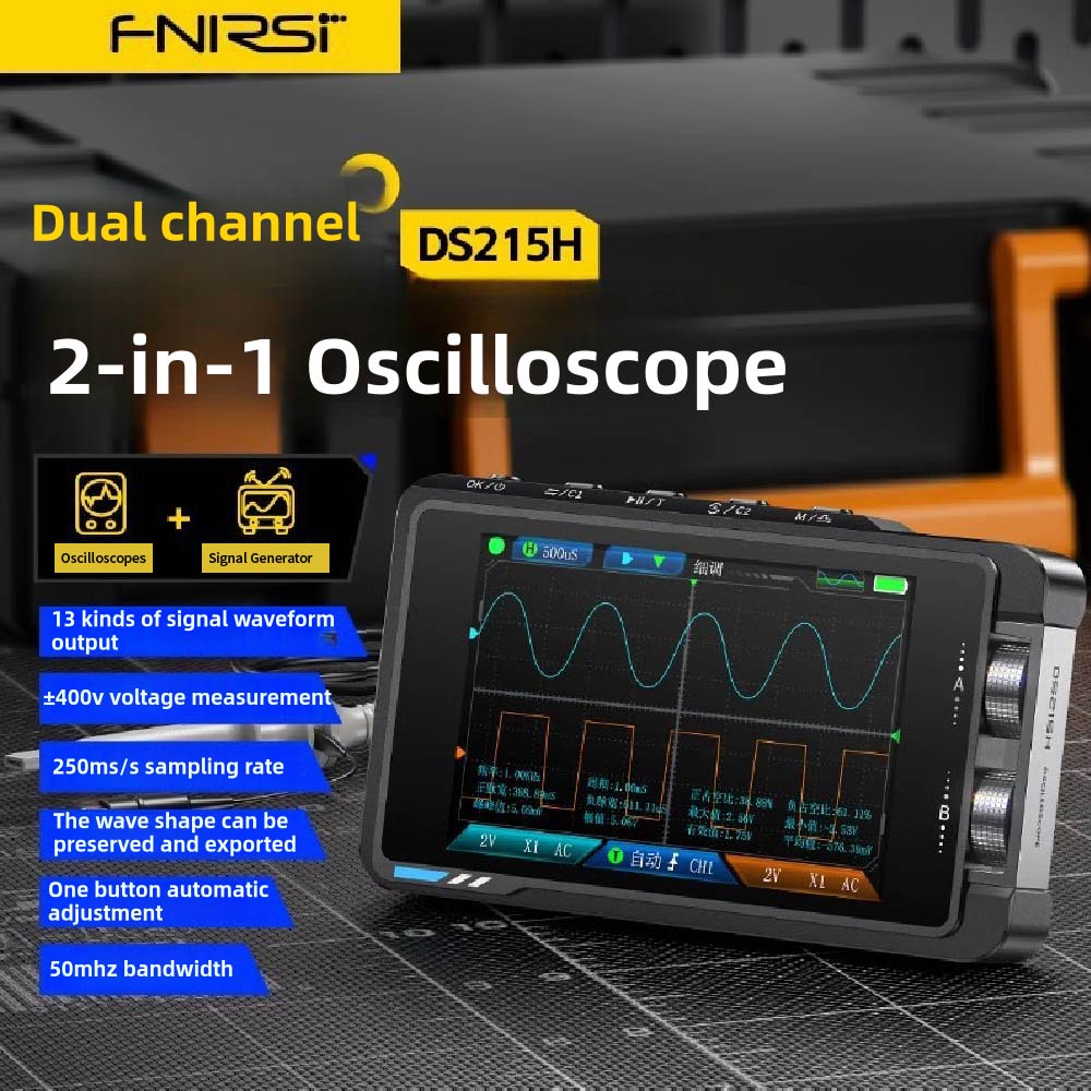 FNIRSI DS215H Handheld Small H - đánh giá và giá Fnirsi Digital Oscilloscope Handheld