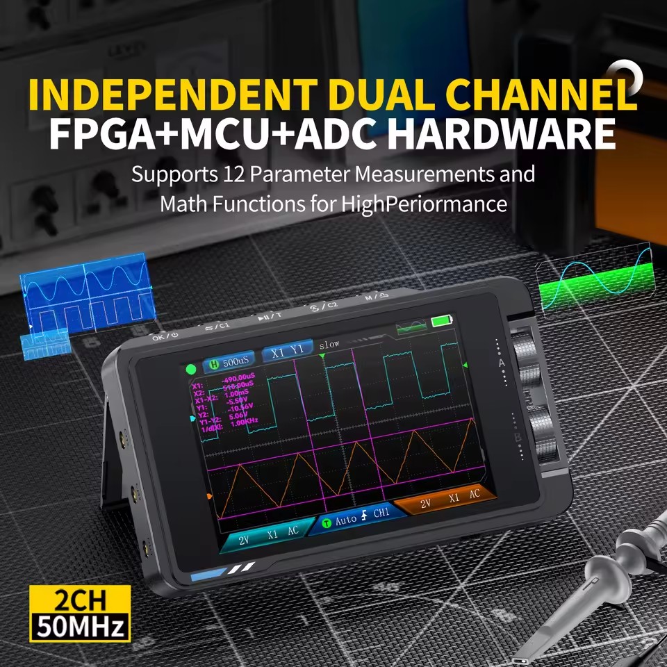 FNIRSI DS215H Handheld Small H - đánh giá và giá Fnirsi Digital Oscilloscope Handheld