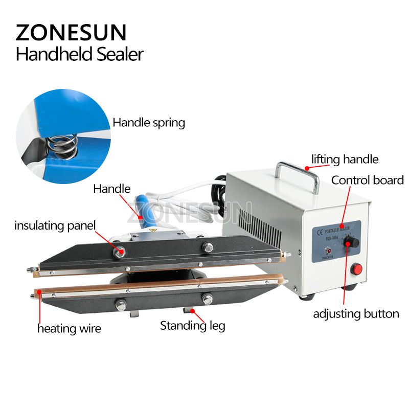 ZONESUN 400mm Direct-heat Plie - đánh giá và giá Plastic Bag Impulse Heat Sealer