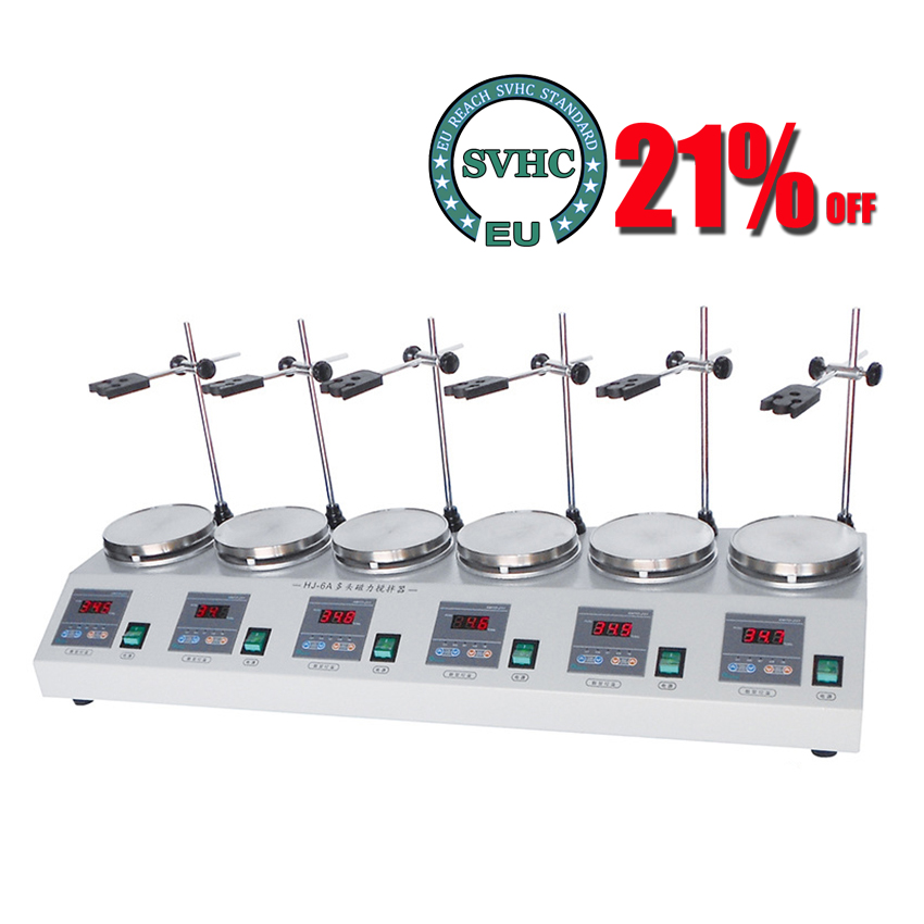 6-head Magnetic Heating Stirre - đánh giá và giá Lab Magnetic Stirrer Hot Plate