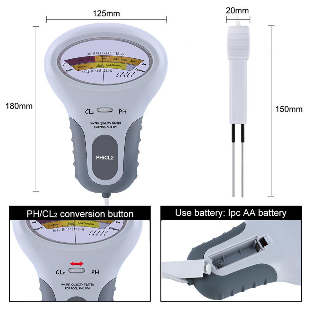 PC102 Portable Water Quality T - đánh giá và giá Ph Meter Digital Water Tester