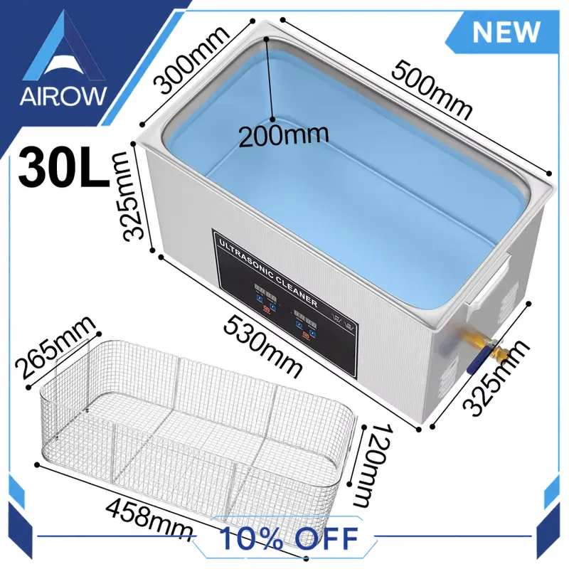 for 600W 30L Ultrasonic Cleane - đánh giá và giá Ultrasonic Cleaner 30L Industrial