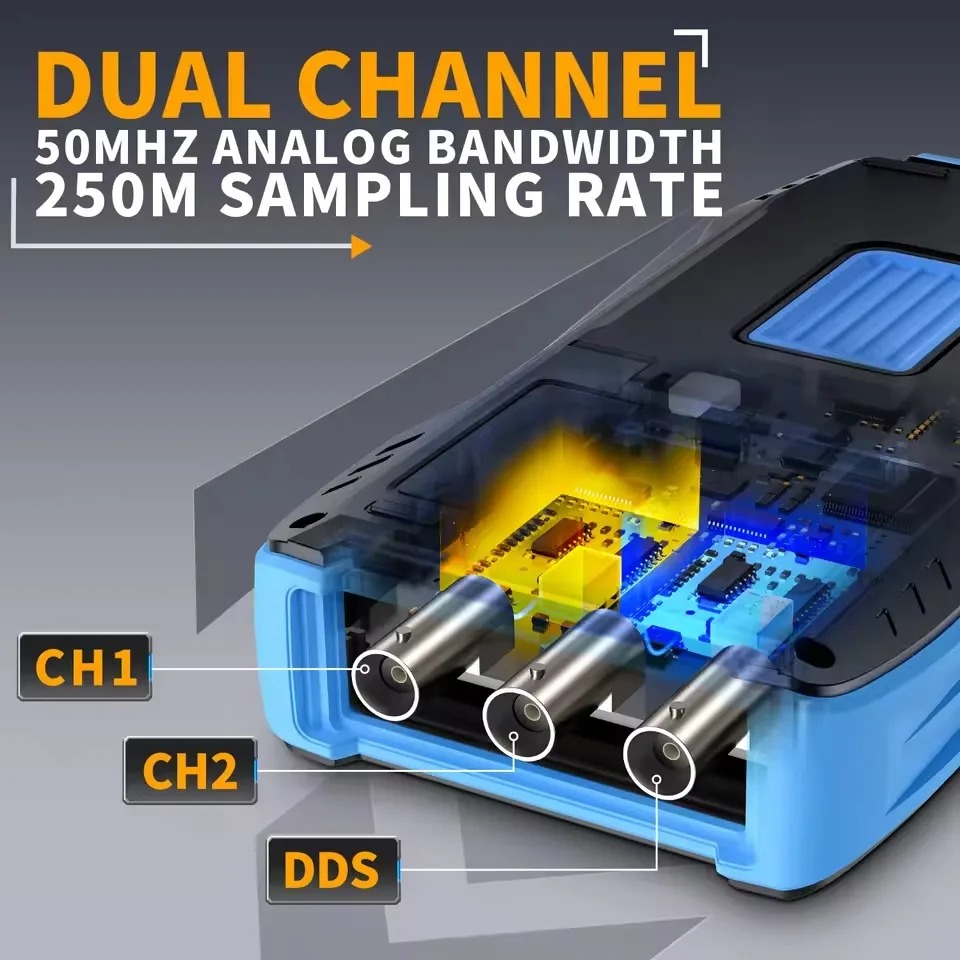 2C23T 3-in-1 Handheld Oscillos - đánh giá và giá Fnirsi Digital Oscilloscope Handheld