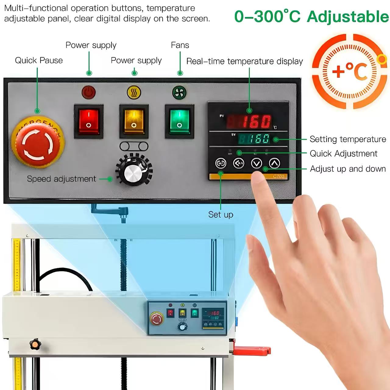 Vertical Continuous Band Seale - đánh giá và giá Plastic Bag Impulse Heat Sealer