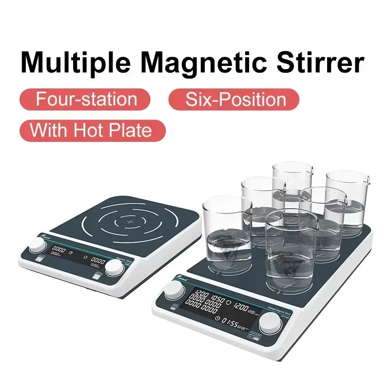 Four-station Six-Position Mult - đánh giá và giá Lab Magnetic Stirrer Hot Plate