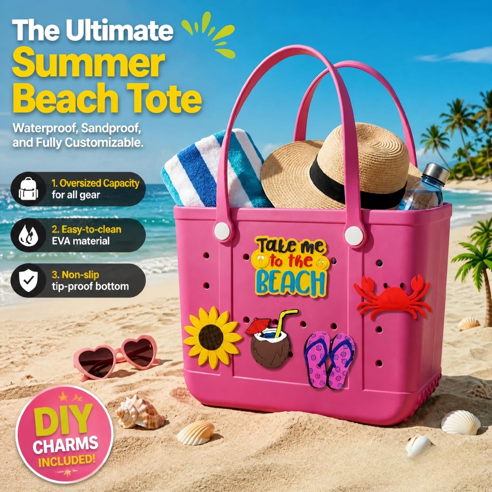 Ladies Oversized Rubber Beach  - đánh giá và giá Packaging