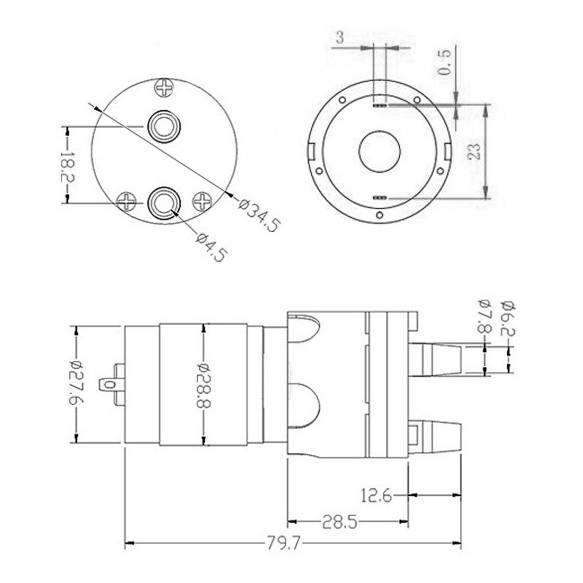 R365 Micro Water Pump Motor DC - đánh giá và giá Mini Peristaltic Pump 12V