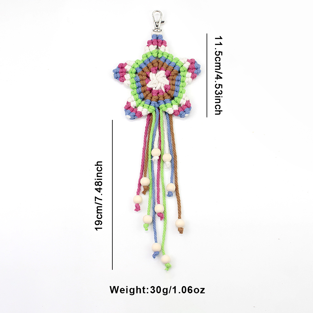 Boho Pentagram Tassel Pendant  - đánh giá và giá Packaging
