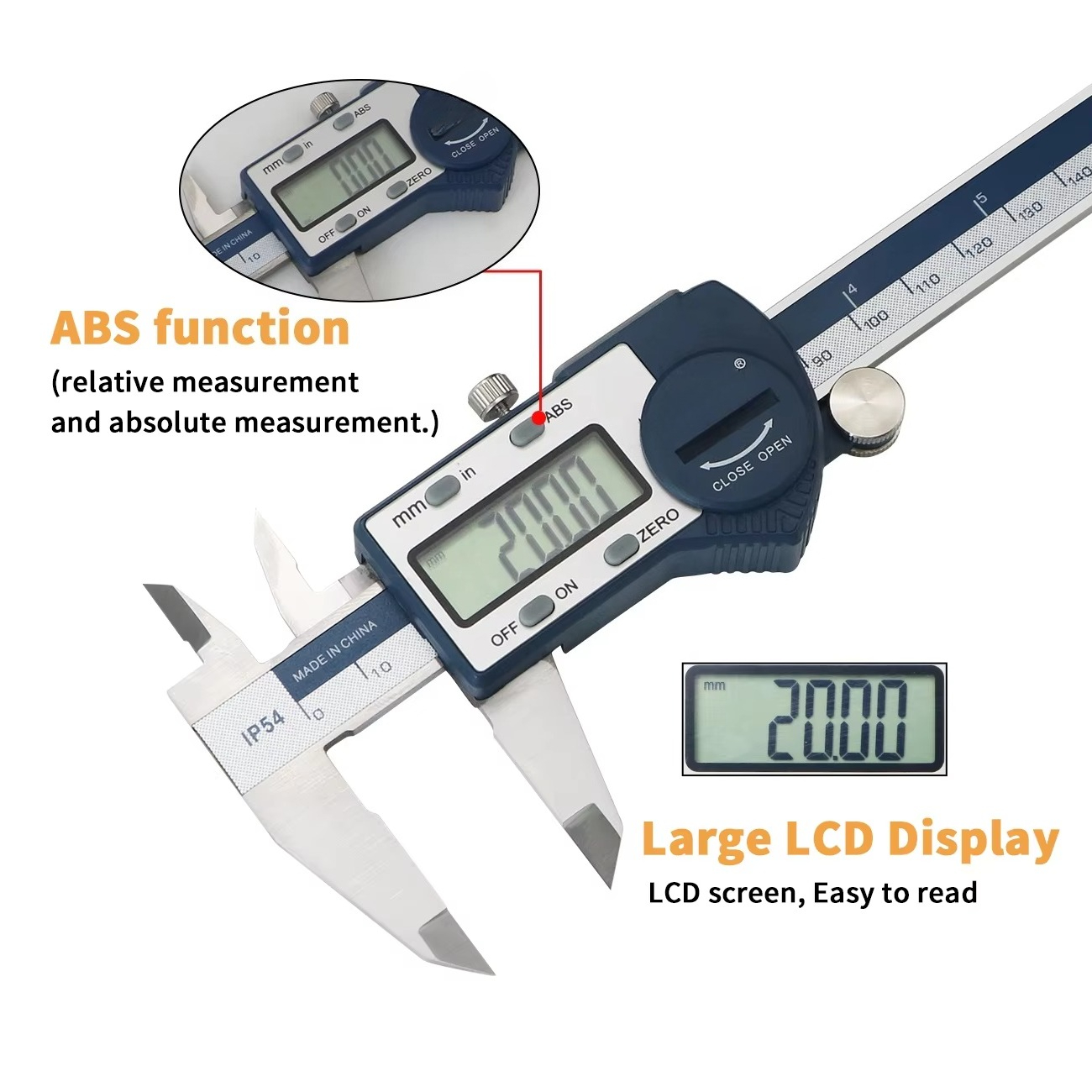 IP54 0-150mm Digital Vernier C - đánh giá và giá Digital Caliper 150Mm Stainless Steel