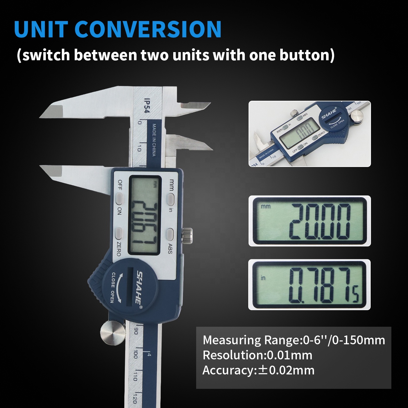 IP54 0-150mm Digital Vernier C - đánh giá và giá Digital Caliper 150Mm Stainless Steel