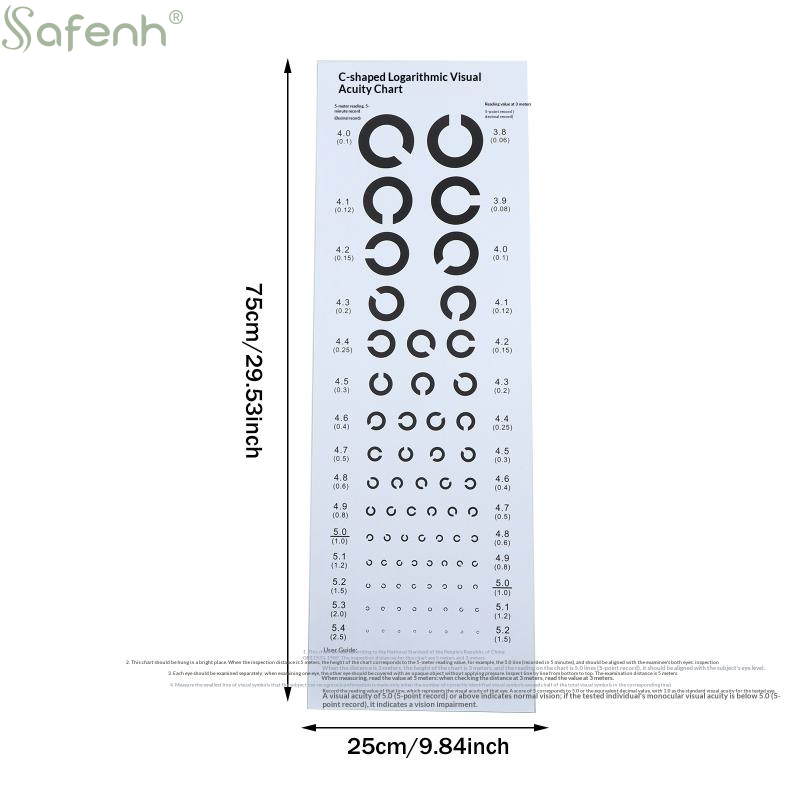 Near Vision Test Cards Vision  - đánh giá và giá Medical Supplies