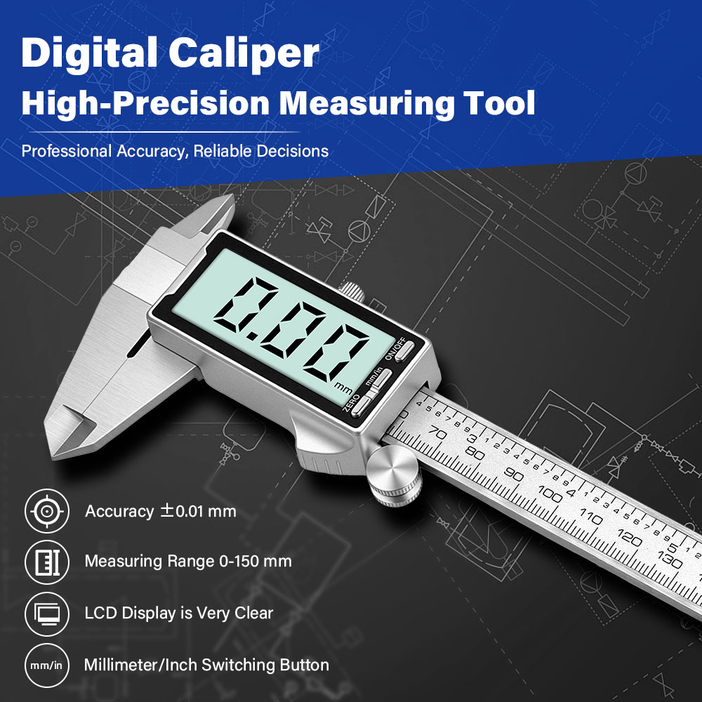 New 150mm 6 Inch Stainless Ste - đánh giá và giá Digital Caliper 150Mm Stainless Steel