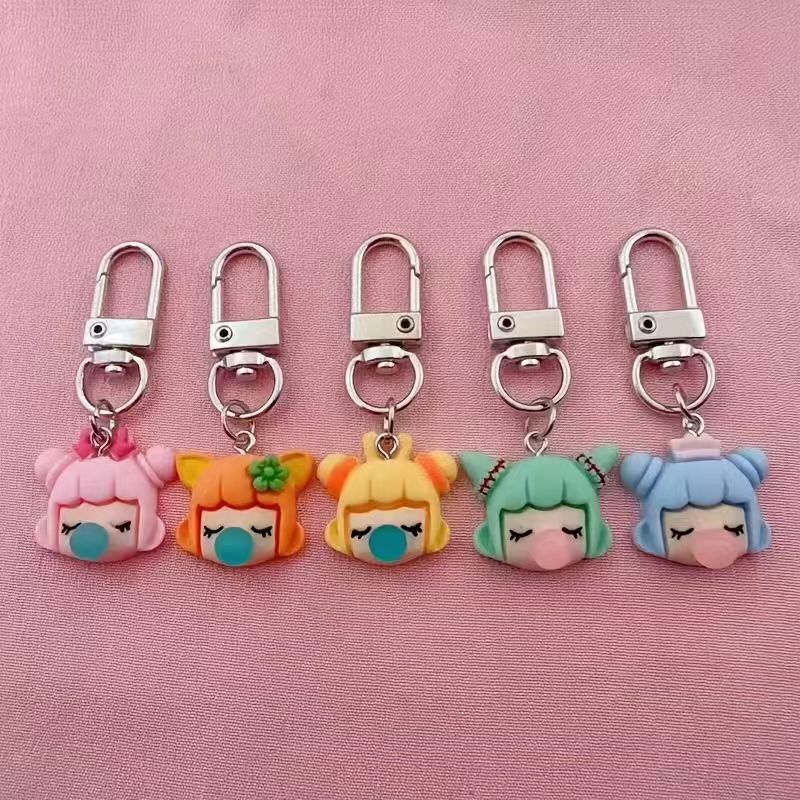 5pcs resin girl keychain, suit - đánh giá và giá Packaging