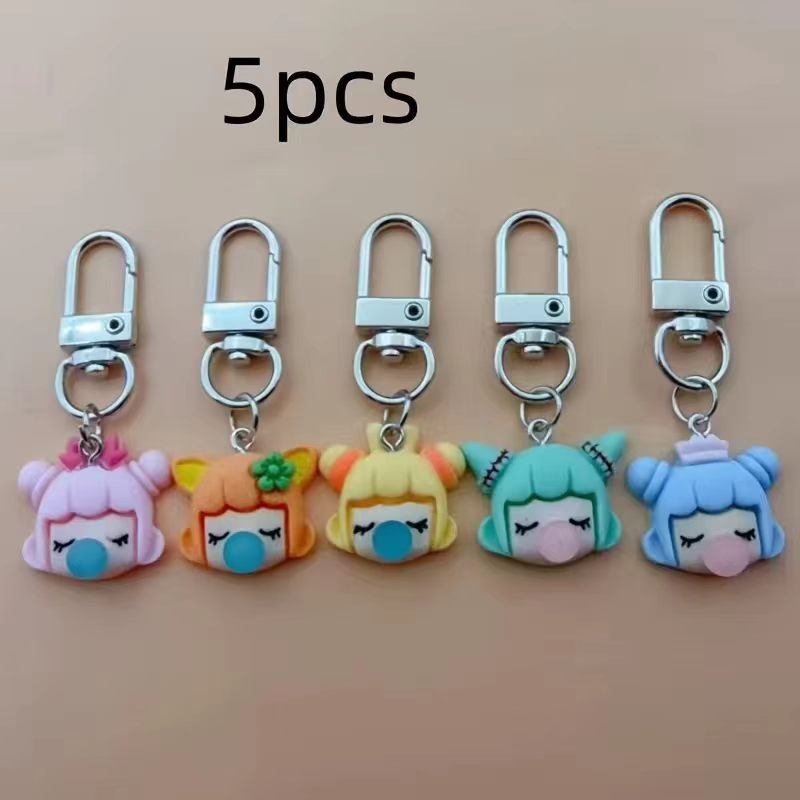 5pcs resin girl keychain, suit - đánh giá và giá Packaging