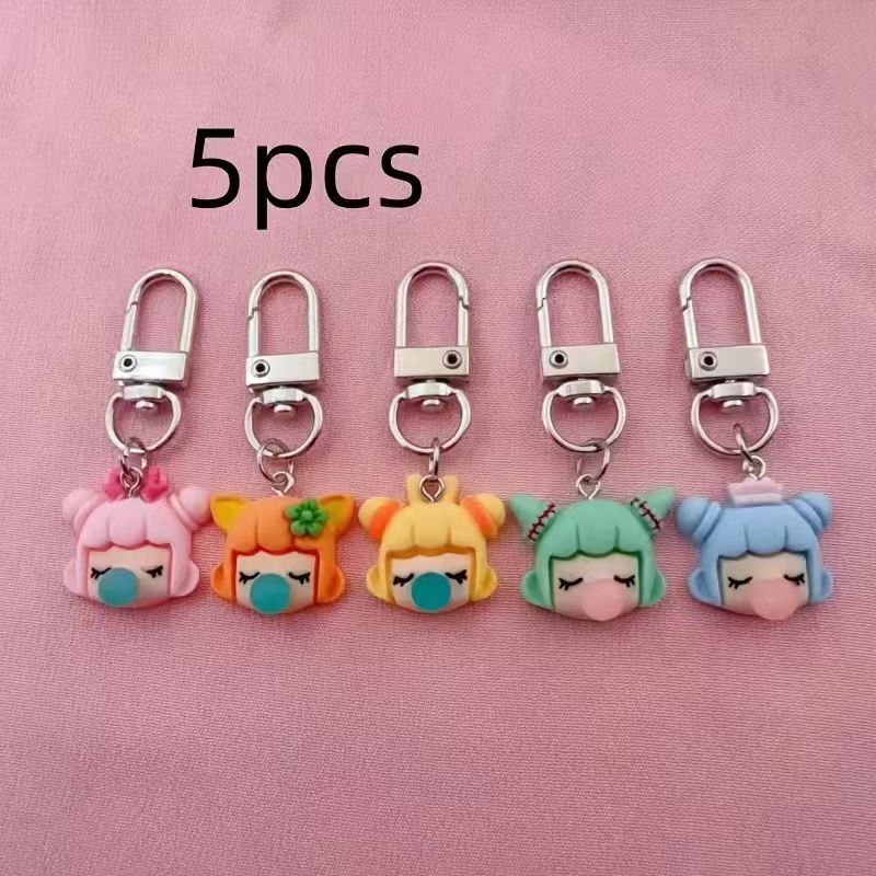 5pcs resin girl keychain, suit - đánh giá và giá Packaging