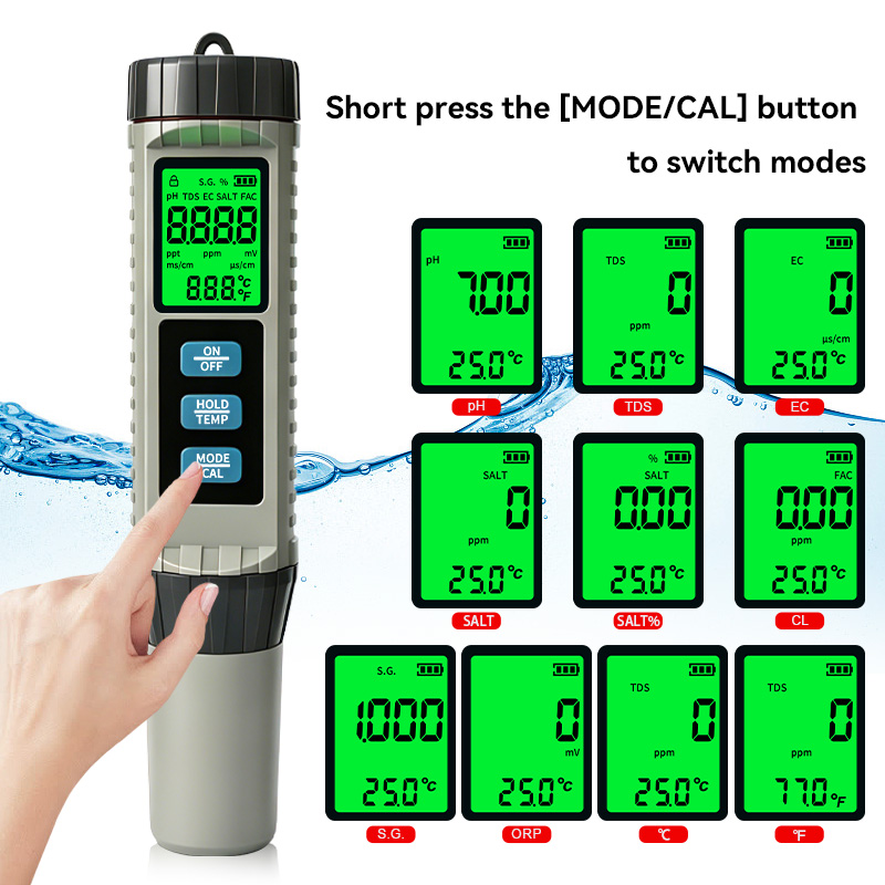 MF-X81 Portable Multi Water Qu - đánh giá và giá Ph Meter Digital Water Tester